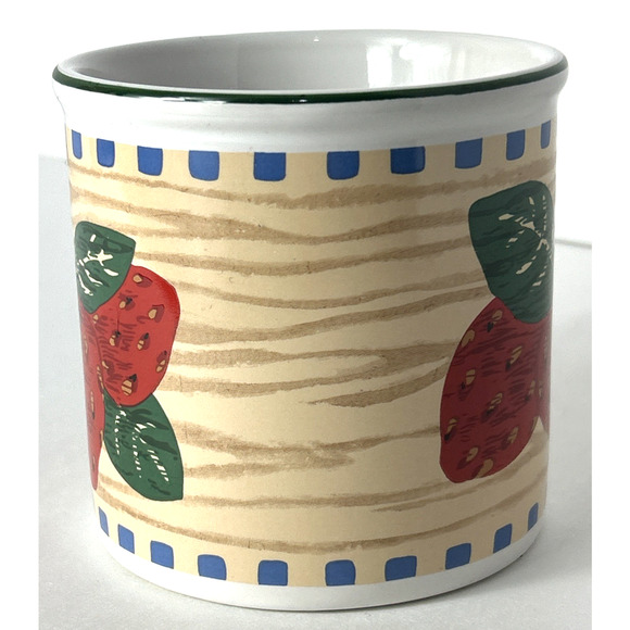 Tienshan Coffee Tea Cocoa Mug Cup Strawberry Design Stoneware - Picture 4 of 6